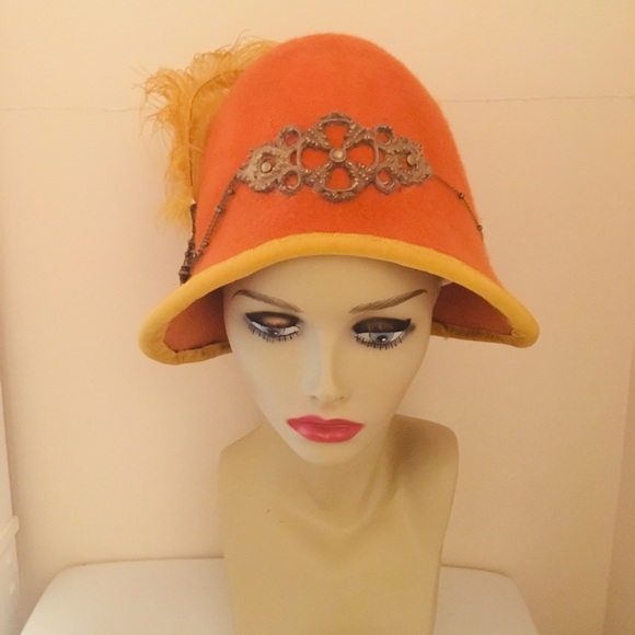 1920s style cloche hat handmade and sewn - Picture 1 of 7